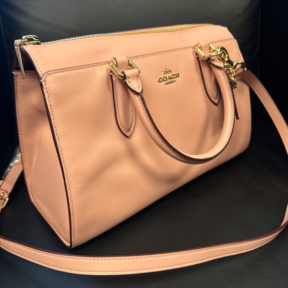 NWT! RARE! Coach X Selena Gomez Bond Bag Peony/Pink Leather Satchel 39290 - Picture 4 of 11